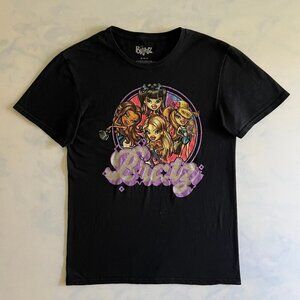Bratz Black Y2K Sparkly Graphic Tee Shirt